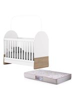 Berço Mini Cama Magia Branco Jequitibá Hp Com Colchão 130x60 Gazin - Henn