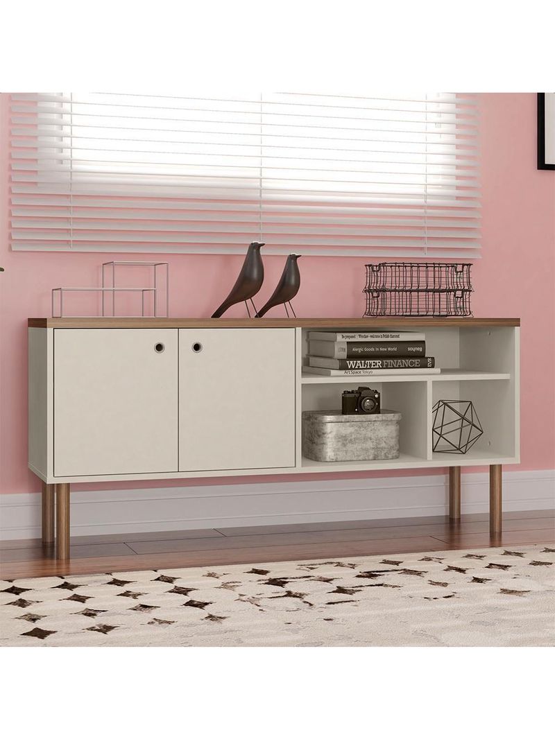 Bancada Para Tv Até 60 Polegadas Multi Bege Caemmun