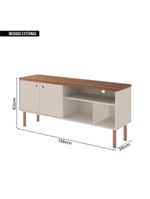 Bancada Para Tv Até 60 Polegadas Multi Bege Caemmun