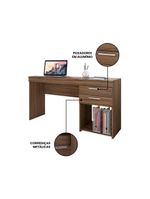 Escritório Compacto 2 Peças Office Nogal Notável Móveis – Nogal Trend