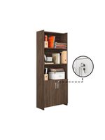 Escritório Compacto 2 Peças Office Nogal Notável Móveis – Nogal Trend