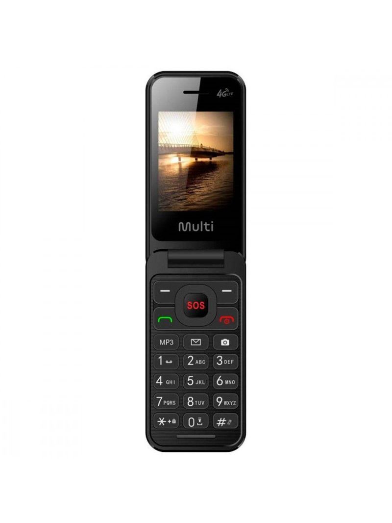 Celular Flip Multi Vita P9227 4G Preto