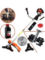 Roçadeira & Capinadeira Importway 3hp 63cc + Enxada Rotativa 9 Estrias + Oleo Toyama 2t + Kit De Facas P/ Mato E Troncos