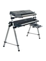 Rack Titanium Para Acomodar 2 Teclados Controlador Usb E Sintetizador Profissional 76 Teclas / 6 Oitavas