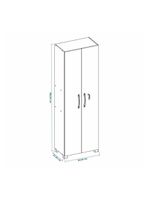 Armário Multiuso Notável Móveis 2 Portas Nt4020 Branco