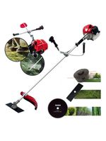 Roçadeira Gasolina Anmax Cg430 Tb Com Faca 2 Pontas + Lamina Serra 80 Dentes P/ Corte De Galhos E Troncos