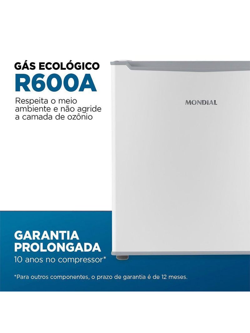 Frigobar Mondial 46L Porta Reversível Branco FGB-01-W50 110V