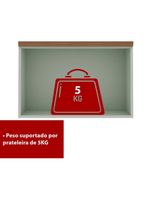 Armário de Cozinha Genialflex Iluminata Aéreo Hortelã