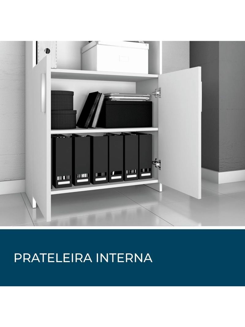 Armário Para Escritório Office Nogal Trend Notável Móveis