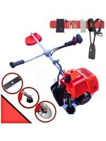 Roçadeira Profissional A Gasolin Cg430 Tb 43cc 2hp Com Faca 2 Pontas P/ Mato Alto Capim + Lamina De Vídea 40d P/ Troncos