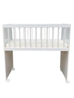 Quarto Bebê 4 Portas Ternura Baby E Mini Berço Moisés Alegria Com Colchão Branco Flex - Incorplac