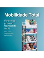 Estante Organizadora Modular 4 Andares: com gavetas, para casa e escritório
