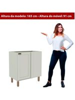 Balcão de Cozinha Genialflex Iluminata Hortelã