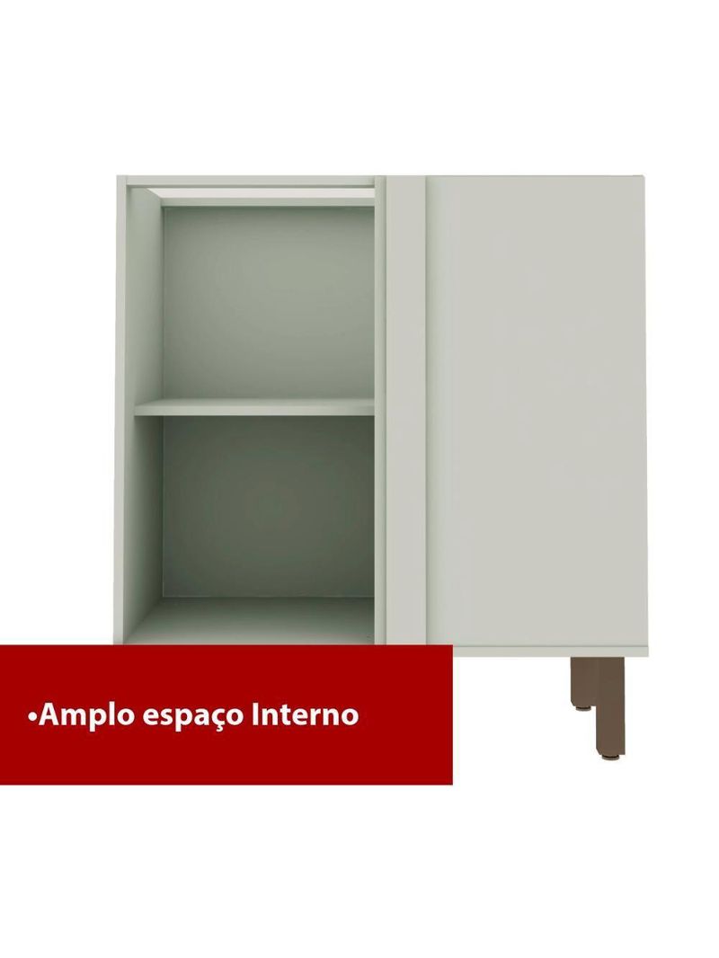 Balcão de Cozinha Genialflex Iluminata Hortelã