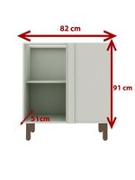 Balcão de Cozinha Genialflex Iluminata Hortelã