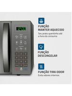 Micro-ondas Mondial 34 Litros 1400w Espelhado Prata 127V