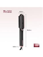 Escova Alisadora Black Rose Mondial Preto/rose EA-07 Bivolt