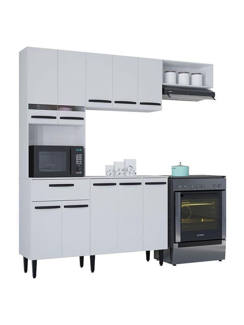 Kit Cozinha Dora Com Balcão Branco - Poquema