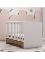 Berço Americano Mini Cama E Cômoda Infantil Malu Branco Acetinado Bétula Com Colchão Ortobom – Carolina