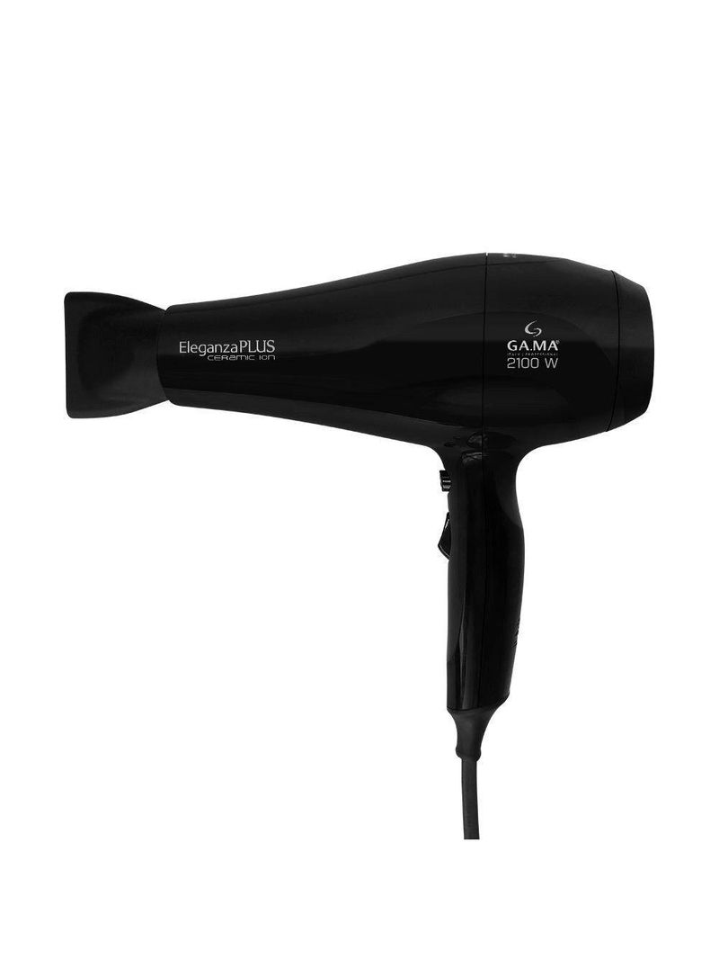 Secador De Cabelo Gama Eleganza Plus Ceramic íon Preto 110v