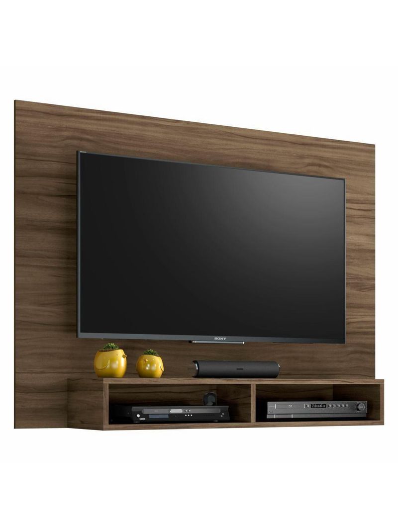 Painel Para TV Até 49 Polegadas Com Nicho Eros Nogal Trend - Notável Móveis