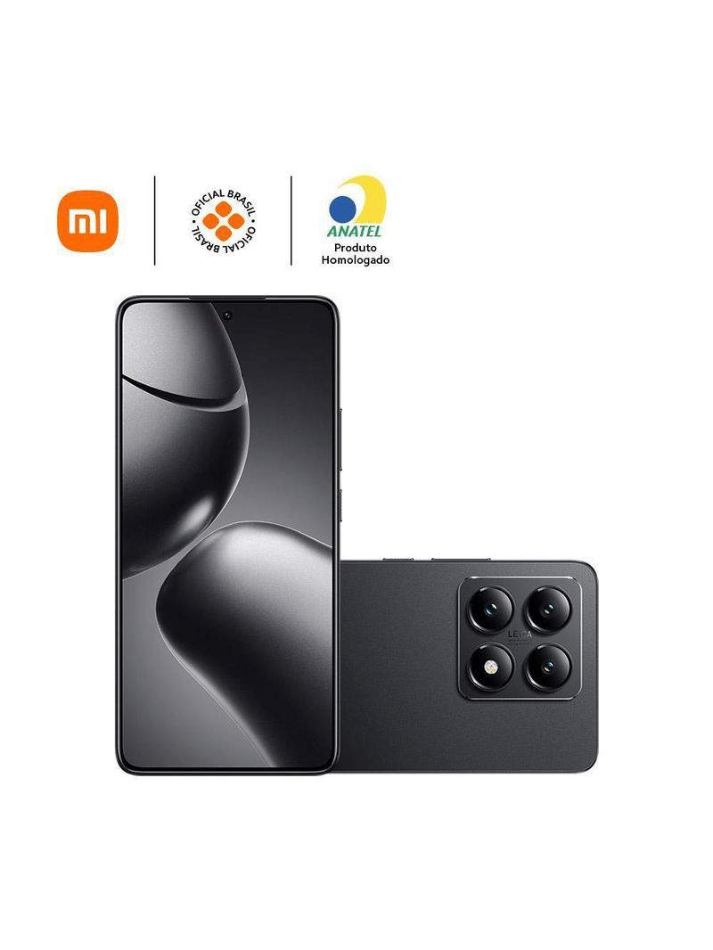 Smartphone Xiaomi 14T 5G 12GB + 12GB RAM Turbo + 512GB – Preto