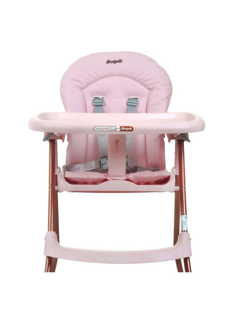 Cadeira de Alimentação Burigotto Bon Appetit XL 6 Meses Até 15 Kg - Mon Amour Rosa
