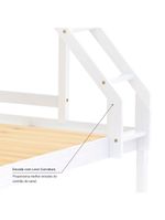Beliche Com Cama Casal Eco Com 02 Gavetas Madeira Maciça Branco Mobilistore