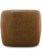 Poltrona Decorativa Orgânica Giratória para Sala Living Barolo L06 Couro Camel - Lyam Decor