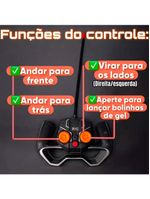 Carrinho Controle Remoto Tanque Bolinhas De Gel Ninho Boy