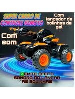 Carrinho Controle Remoto Tanque Bolinhas De Gel Ninho Boy