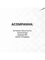 Computador Completo Intel Core I5 16gb Monitor 195 Hdmi Ssd 512gb Windows