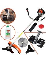 Roçadeira E Capinadeira A Gasolina Importway Iwrg2t63 Super Forte 3hp 63cc Maquina 5 Em 1 + Oleo Stihl 2t