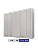 Guarda Roupa Casal 3 Portas Milano Branco – Leifer Móveis