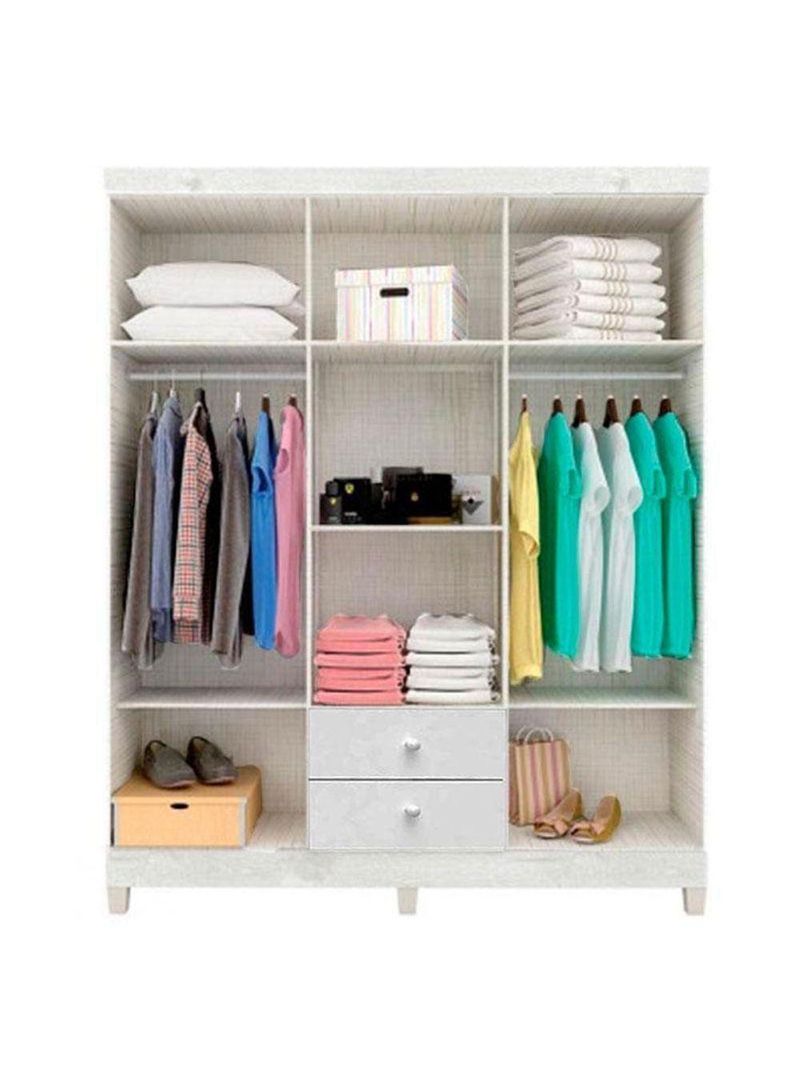 Quarto Bebê 6 Portas Com Gaveteiro Ternura Baby E Mini Berço Moisés Alegria Com Colchão - Incorplac