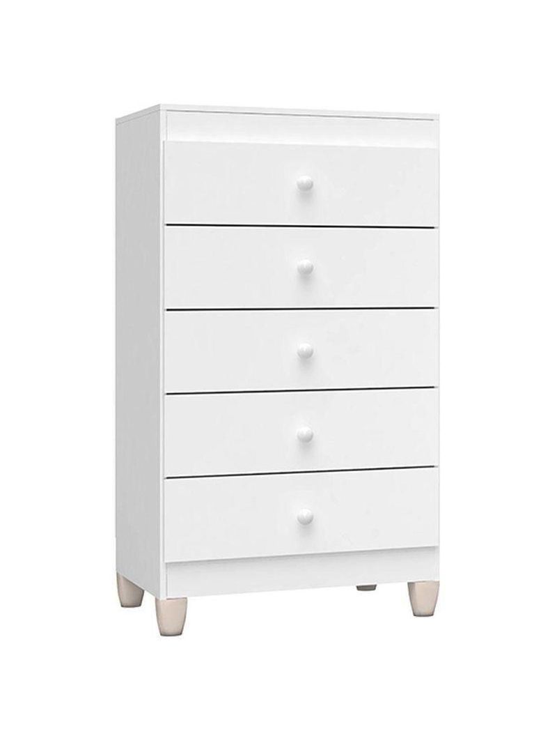 Quarto Bebê 6 Portas Com Gaveteiro Ternura Baby E Mini Berço Moisés Alegria Com Colchão - Incorplac