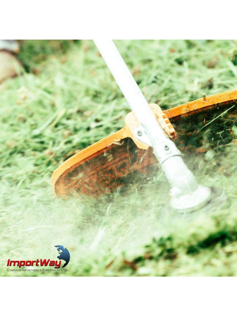 Roçadeira com Enxada Rotativa de Capinar Importway 3HP 63cc + Lâmina Videa 40D + Lamina 3p + Faca 2p + óleo Stihl 2T