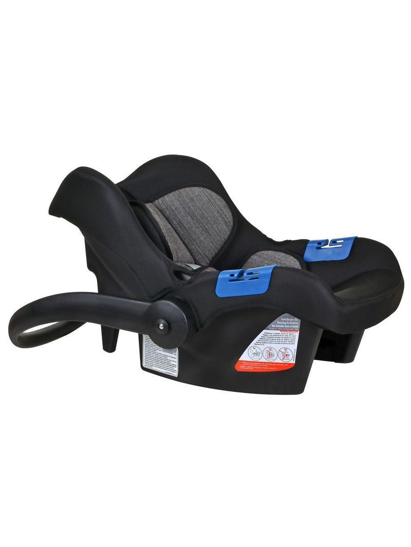 Travel System Burigotto Carrinho De Bebê Preto Com Bebê Conforto Touring X Preto Mesclado