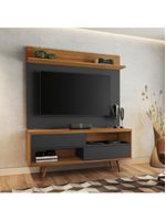 Conjunto Para Sala Rack E Painel De Tv Freijo e Preto