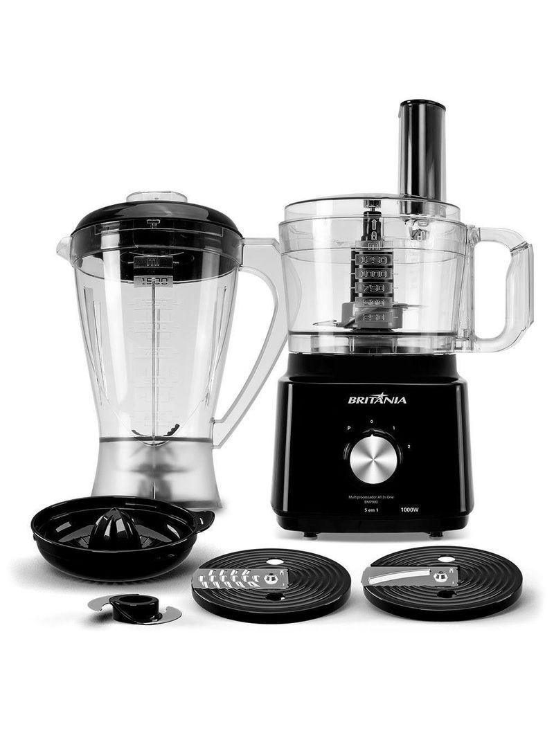 Multiprocessador De Alimentos BMP900P 2 Velocidades Britânia Preto 110V