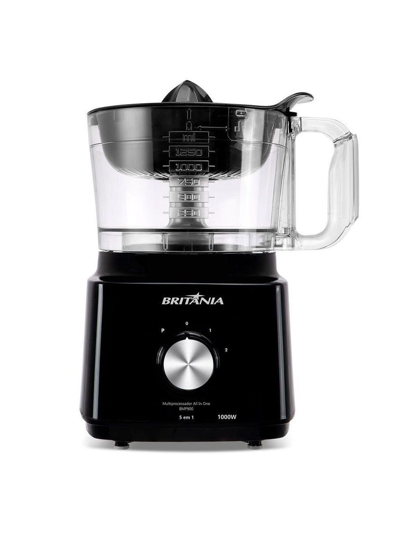 Multiprocessador De Alimentos BMP900P 2 Velocidades Britânia Preto 110V