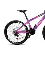 Bicicleta Mônaco Aro 26 21 Velocidades Colli Rosa Neon