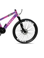 Bicicleta Mônaco Aro 26 21 Velocidades Colli Rosa Neon