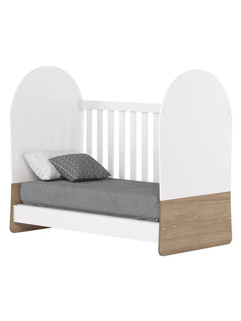Berço Mini Cama Magia Branco Jequitibá Hp Com Colchão 130x60 Ortobom - Henn
