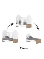 Berço Mini Cama Magia Branco Jequitibá Hp Com Colchão 130x60 Ortobom - Henn