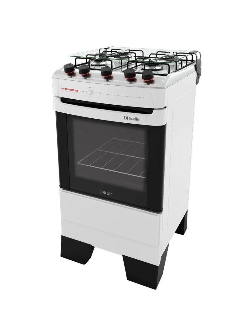 Fogão Mueller 4 Bocas Piacere Branco Bivolt