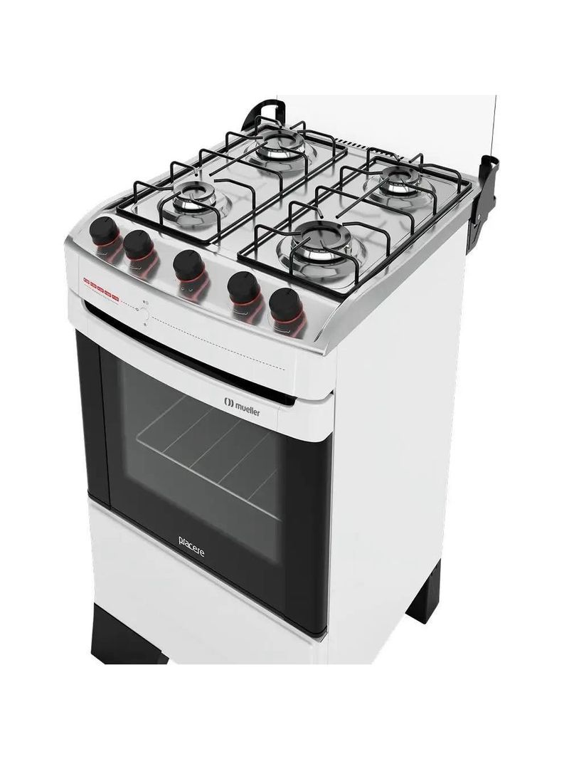Fogão Mueller 4 Bocas Piacere Branco Bivolt