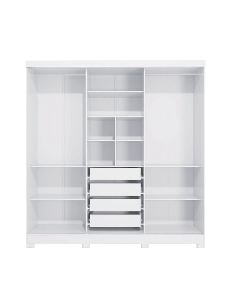 Guarda-roupa Casal 3 Por Reversiveis De Correr 3 Esp 4 Gav