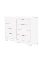 Cômoda Isadora Com 8 Gavetas Em Mdf Premium E Kit De Pés Tuboarte Branco