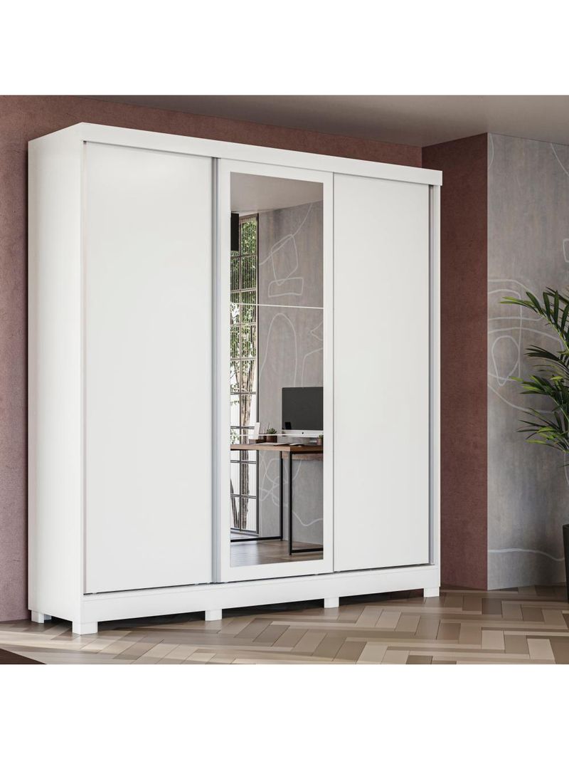 Guarda-roupa Casal 3 Por Reversiveis De Correr 3 Esp 4 Gav